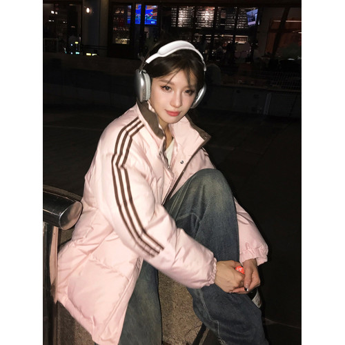 情侶三條杠立領棉服男女冬季寬松大碼加厚學院風學生棉衣棉襖外套 情侶三條杠立領棉服男女冬季寬松大碼加厚學院風學生棉衣棉襖外套