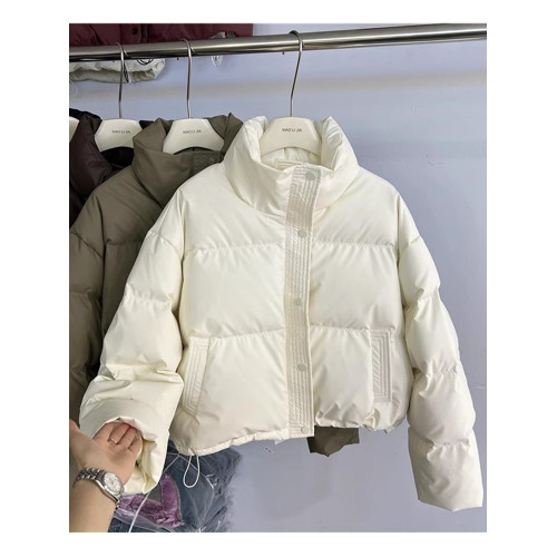 韓系短款立領羽絨棉服女士秋冬新款高級感氣質休閒小個子保暖棉襖 韓系短款立領羽絨棉服女士秋冬新款高級感氣質休閒小個子保暖棉襖