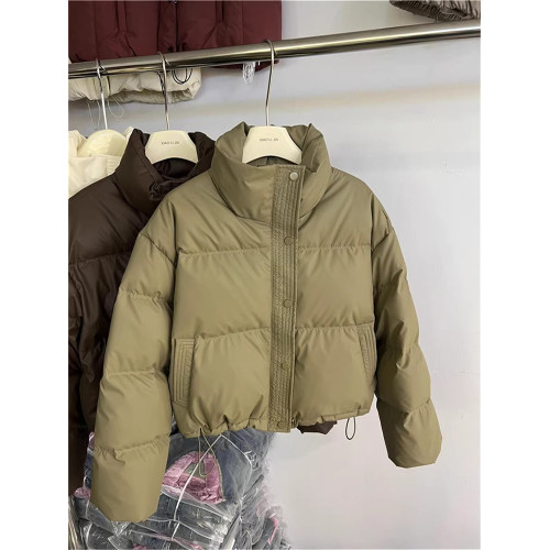 韓系短款立領羽絨棉服女士秋冬新款高級感氣質休閒小個子保暖棉襖 韓系短款立領羽絨棉服女士秋冬新款高級感氣質休閒小個子保暖棉襖