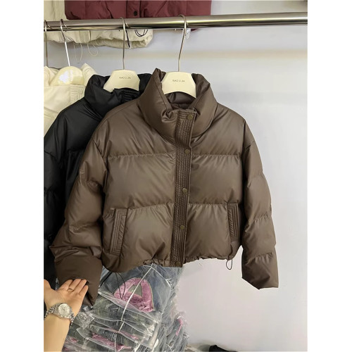 韓系短款立領羽絨棉服女士秋冬新款高級感氣質休閒小個子保暖棉襖 韓系短款立領羽絨棉服女士秋冬新款高級感氣質休閒小個子保暖棉襖