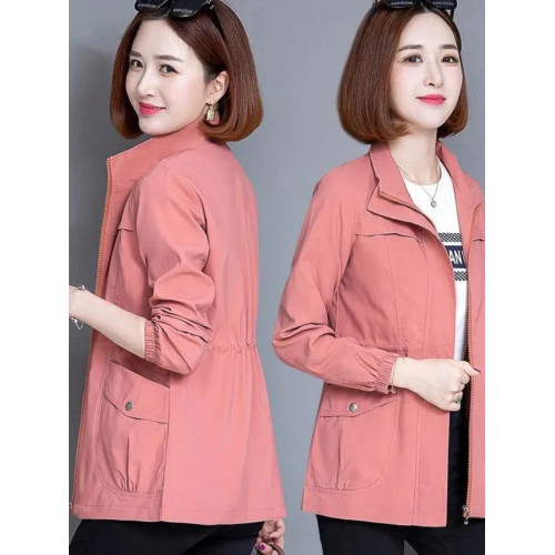 女士短外套媽媽裝2025年薄款春秋季時尚百搭大碼夾克衫新款上衣潮 女士短外套媽媽裝2025年薄款春秋季時尚百搭大碼夾克衫新款上衣潮