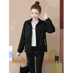 外套女款春季2025新款百搭時尚休閒開衫ins韓版寬松短款女士上衣