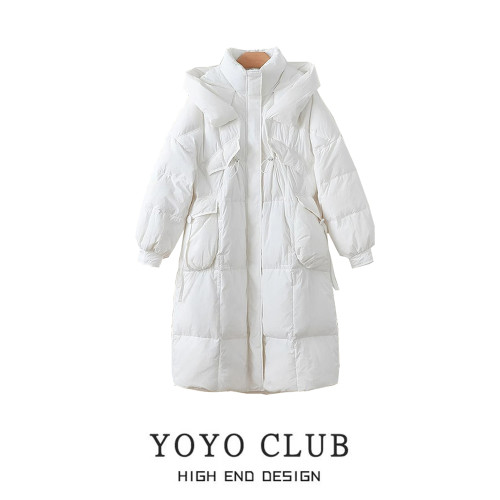 品牌折釦撿漏大碼冬季長款羽絨棉服女韓系寬松加厚過膝棉衣外套潮 品牌折釦撿漏大碼冬季長款羽絨棉服女韓系寬松加厚過膝棉衣外套潮