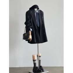 2025新款深冬獨特超好看呢子大衣女入冬毛呢外套高級感加厚小個子