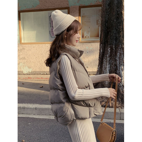 冬季羽絨馬甲外套女2025新款小個子短款背心棉服馬夾洋氣時髦棉襖 冬季羽絨馬甲外套女2025新款小個子短款背心棉服馬夾洋氣時髦棉襖