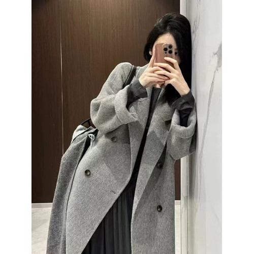 雙面呢大衣女小個子2025秋冬新款高級感羽絨內膽中長款呢子外套 雙面呢大衣女小個子2025秋冬新款高級感羽絨內膽中長款呢子外套