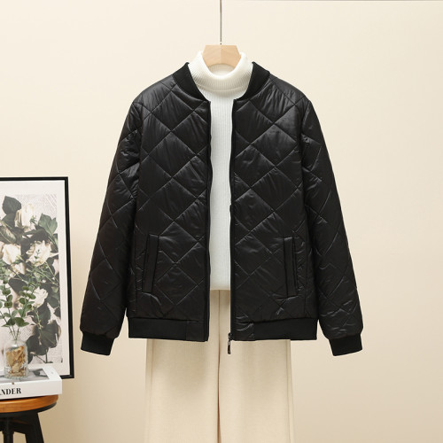 輕薄羽絨棉衣女2024秋冬季新款立領顯瘦短款小棉服外套棒球服棉襖 輕薄羽絨棉衣女2024秋冬季新款立領顯瘦短款小棉服外套棒球服棉襖