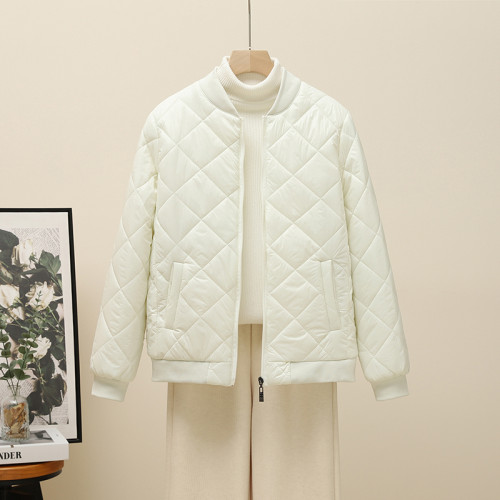 輕薄羽絨棉衣女2024秋冬季新款立領顯瘦短款小棉服外套棒球服棉襖 輕薄羽絨棉衣女2024秋冬季新款立領顯瘦短款小棉服外套棒球服棉襖