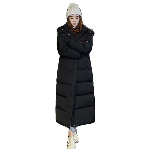 2024冬季新款韓版加長加厚羽絨棉服女長款過膝到腳踝超長外套棉襖 2024冬季新款韓版加長加厚羽絨棉服女長款過膝到腳踝超長外套棉襖