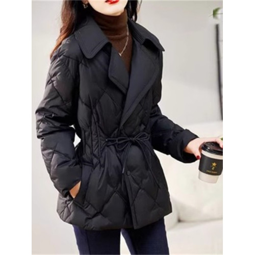 西裝領輕薄羽絨棉服女短款2025年冬季新款小個子收腰修身顯瘦外套 西裝領輕薄羽絨棉服女短款2025年冬季新款小個子收腰修身顯瘦外套