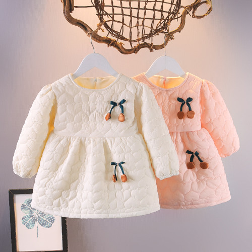 女1童公主裙秋冬2024新款兒2童網紅女寶寶加絨加厚冬裝棉服連衣裙 女1童公主裙秋冬2024新款兒2童網紅女寶寶加絨加厚冬裝棉服連衣裙