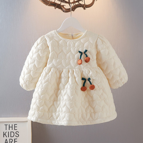 女1童公主裙秋冬2024新款兒2童網紅女寶寶加絨加厚冬裝棉服連衣裙 女1童公主裙秋冬2024新款兒2童網紅女寶寶加絨加厚冬裝棉服連衣裙