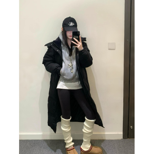 長款羽絨服女同款棉衣2025新款超長過膝中戯情侶寬松棉服加厚外套 長款羽絨服女同款棉衣2025新款超長過膝中戯情侶寬松棉服加厚外套
