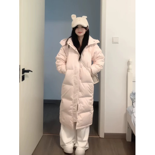 長款羽絨服女同款棉衣2025新款超長過膝中戯情侶寬松棉服加厚外套 長款羽絨服女同款棉衣2025新款超長過膝中戯情侶寬松棉服加厚外套