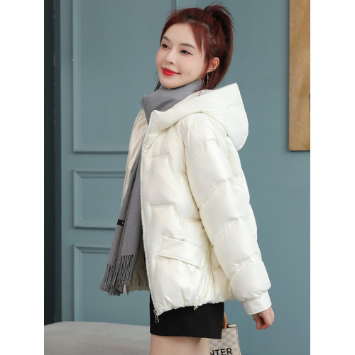 羽絨棉服女2025冬季新款亮面免洗韓版棉衣女短款寬松連帽加厚外套 羽絨棉服女2025冬季新款亮面免洗韓版棉衣女短款寬松連帽加厚外套