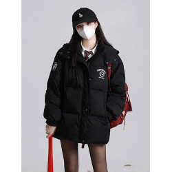 初中高中學生羽絨棉服少女冬季韓版寬松小個子棉襖學院風棉衣外套