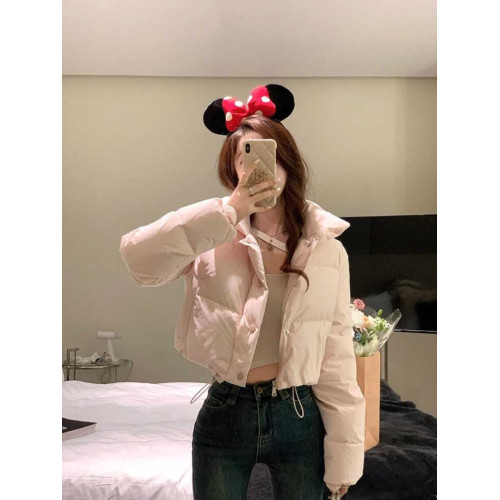 短款輕薄羽絨棉服外套女2025冬季新款高級感小個子立領棉襖麵包服 短款輕薄羽絨棉服外套女2025冬季新款高級感小個子立領棉襖麵包服