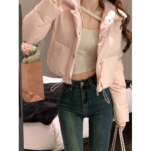 短款輕薄羽絨棉服外套女2025冬季新款高級感小個子立領棉襖麵包服 短款輕薄羽絨棉服外套女2025冬季新款高級感小個子立領棉襖麵包服