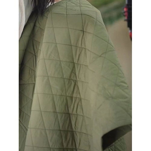 2025年新款寬松菱格夾棉秋冬天外套女春秋中長款百搭休閒風衣棉衣 2025年新款寬松菱格夾棉秋冬天外套女春秋中長款百搭休閒風衣棉衣