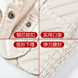 羽絨馬甲女2025新款背心輕薄內穿保暖貼身女士打底內膽小馬夾冬季