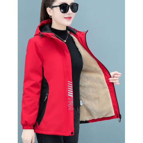 女士沖鋒衣外套媽媽款2025新款爆款春季加絨加厚中年小個子棉服 女士沖鋒衣外套媽媽款2025新款爆款春季加絨加厚中年小個子棉服