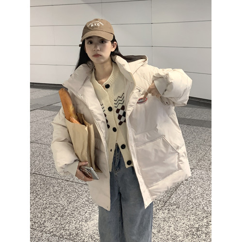 羽絨棉服女2025新款韓系加厚oversize麵包服學生棉衣棉襖外套潮
