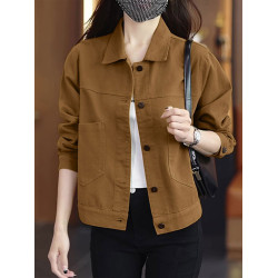 高級感短款外套女2025春秋季新款小個子洋氣時髦顯瘦減齡夾克上衣