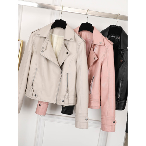 皮衣外套女短款2025春秋季新款PU機車初春百搭學生小個子皮夾克潮