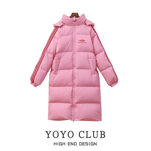 品牌折釦大碼冬季連帽長款羽絨棉襖女過膝加厚棉衣棉服外套麵包服 品牌折釦大碼冬季連帽長款羽絨棉襖女過膝加厚棉衣棉服外套麵包服