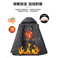 JEEP羽絨棉衣女冬季2024新款戶外加厚防風夾棉沖鋒棉服外套男女款