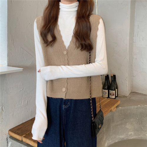 馬甲背心女春秋季2025新款寬松百搭女士毛衣針織坎肩針織開衫上衣 馬甲背心女春秋季2025新款寬松百搭女士毛衣針織坎肩針織開衫上衣