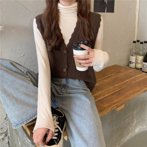 馬甲背心女春秋季2025新款寬松百搭女士毛衣針織坎肩針織開衫上衣 馬甲背心女春秋季2025新款寬松百搭女士毛衣針織坎肩針織開衫上衣