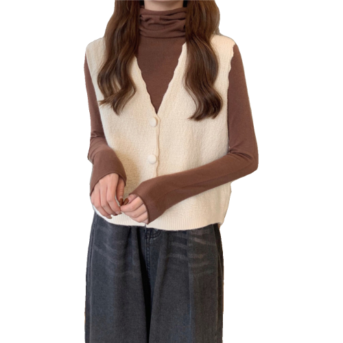 馬甲背心女春秋季2025新款寬松百搭女士毛衣針織坎肩針織開衫上衣 馬甲背心女春秋季2025新款寬松百搭女士毛衣針織坎肩針織開衫上衣