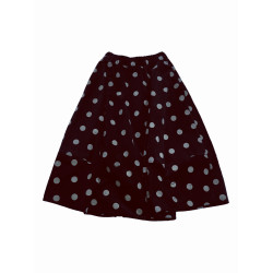 1996日系森女波點燈芯絨半身裙女秋冬小衆設計花苞感中長裙不討喜