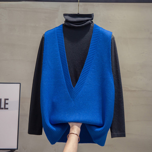 深v領針織馬甲背心女2025秋冬新款寬松馬夾外穿上衣外搭毛衣坎肩 深v領針織馬甲背心女2025秋冬新款寬松馬夾外穿上衣外搭毛衣坎肩