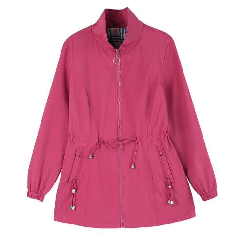 啄木鳥風衣女2025春秋新款女士韓版寬松小個子收腰顯瘦中長款外套 啄木鳥風衣女2025春秋新款女士韓版寬松小個子收腰顯瘦中長款外套