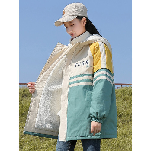 中學生棉衣外套加絨女初中生秋季新款少女高中生棉服加厚上衣韓版 中學生棉衣外套加絨女初中生秋季新款少女高中生棉服加厚上衣韓版