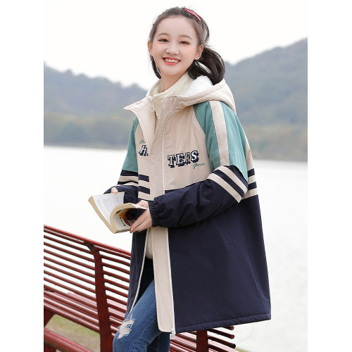 中學生棉衣外套加絨女初中生秋季新款少女高中生棉服加厚上衣韓版 中學生棉衣外套加絨女初中生秋季新款少女高中生棉服加厚上衣韓版