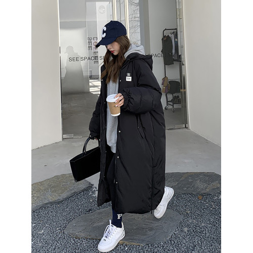 羽絨棉服女長款過膝2025年冬季新款韓系休閒棉衣保暖學生連帽外套 羽絨棉服女長款過膝2025年冬季新款韓系休閒棉衣保暖學生連帽外套