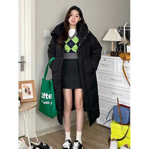 羽絨棉服女長款過膝2025年冬季新款韓系休閒棉衣保暖學生連帽外套 羽絨棉服女長款過膝2025年冬季新款韓系休閒棉衣保暖學生連帽外套