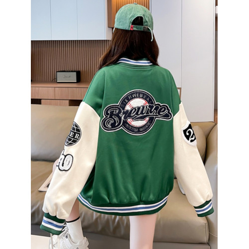 羊羔毛棉服女秋冬季小個子2025新款中學生衛衣加絨加厚棒球服外套 羊羔毛棉服女秋冬季小個子2025新款中學生衛衣加絨加厚棒球服外套