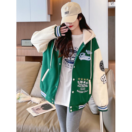 羊羔毛棉服女秋冬季小個子2025新款中學生衛衣加絨加厚棒球服外套 羊羔毛棉服女秋冬季小個子2025新款中學生衛衣加絨加厚棒球服外套