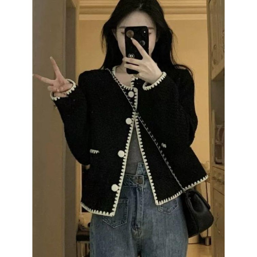 小香風外套女2025新款爆款春秋高級感法式名媛氣質超好看短款上衣 小香風外套女2025新款爆款春秋高級感法式名媛氣質超好看短款上衣