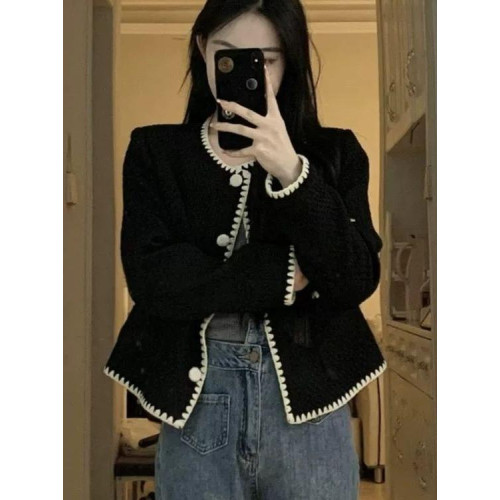 小香風外套女2025新款爆款春秋高級感法式名媛氣質超好看短款上衣 小香風外套女2025新款爆款春秋高級感法式名媛氣質超好看短款上衣