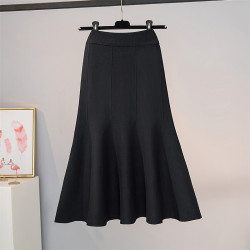 新款2025秋季新款女神高級感氣質顯瘦修身魚尾包臀半身裙女a字