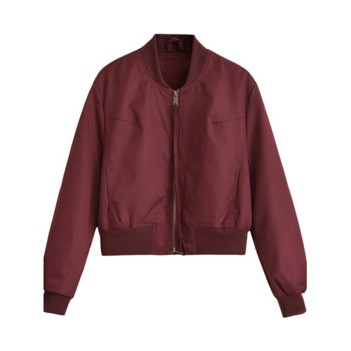 美式雙拉鍊休閒夾克外套女春秋季2024新款立領寬松顯瘦短款棒球服 美式雙拉鍊休閒夾克外套女春秋季2024新款立領寬松顯瘦短款棒球服