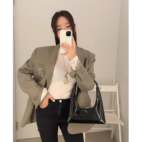 韓代grove車靜媛同款刺綉小西裝女 2022春高級感小衆寬松氣質外套 韓代grove車靜媛同款刺綉小西裝女 2022春高級感小衆寬松氣質外套