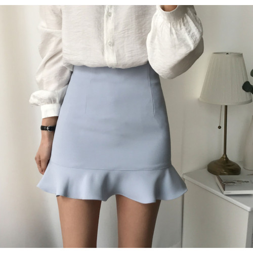 小個子2025春夏季高腰白色魚尾短裙女洋氣包臀顯瘦百搭性感半身裙 小個子2025春夏季高腰白色魚尾短裙女洋氣包臀顯瘦百搭性感半身裙