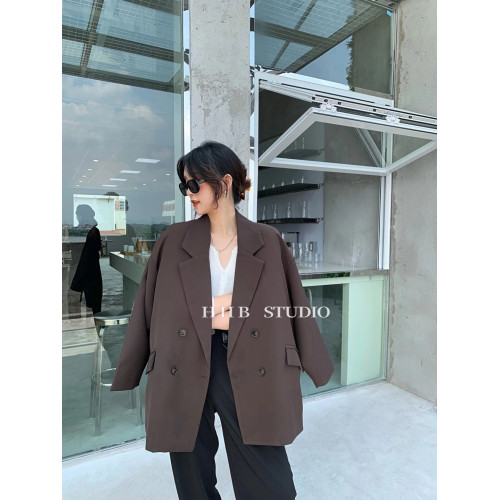 2205春秋英倫風顯瘦休閒寬松時尚網紅氣質加裡襯不挑人韓版小西裝 2205春秋英倫風顯瘦休閒寬松時尚網紅氣質加裡襯不挑人韓版小西裝