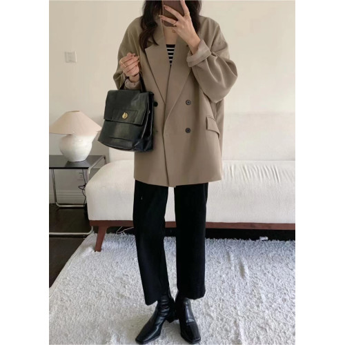 2205春秋英倫風顯瘦休閒寬松時尚網紅氣質加裡襯不挑人韓版小西裝 2205春秋英倫風顯瘦休閒寬松時尚網紅氣質加裡襯不挑人韓版小西裝